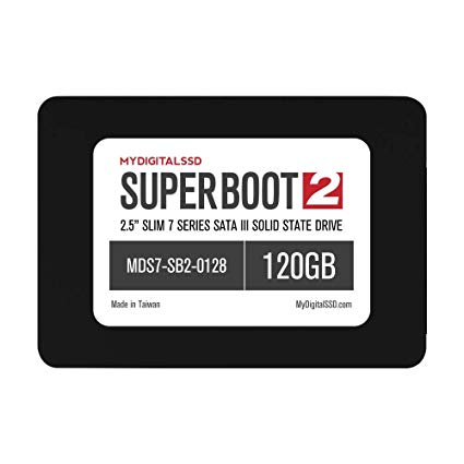MyDigitalSSD Super Boot 2 (SB2) Slim 7 Series (7mm) 2.5" SATA III (6G) SSD Solid State Drive (128GB (120GB))