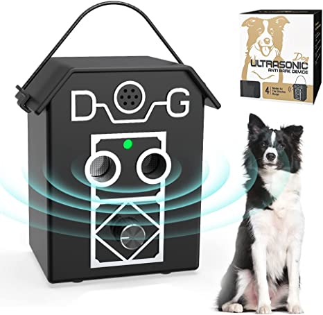 Anti Barking Device, Dog Barking Control Devices with 3 Adjustable Level Up to 50 Ft, Dog Barking Deterrents with 20KHZ Ultrasonic Safe for Dogs and Humans