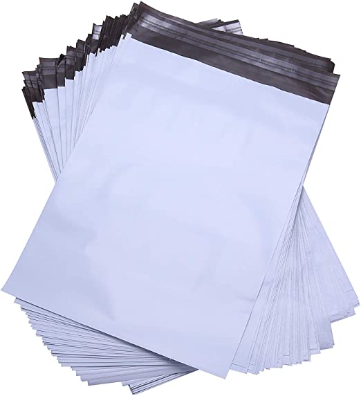 Immuson 14.5"x19" Poly Mailers 200 Envelopes White Shipping Bags Self Sealing (200 Bags)