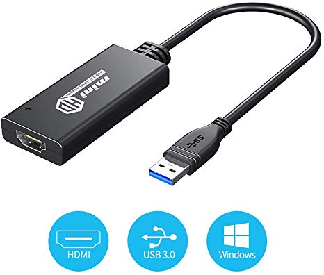 USB to HDMI Adapter, Video Audio Converter, USB 3.0 to HDMI for Windows 7/8/10/XP Computer Only (NO MAC/Linux/Vista/Chrome/Firestick)