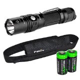 Fenix PD35 TAC 1000 Lumen CREE XP-L LED Tactical Flashlight with Two EdisonBright CR123A Lithium Batteries