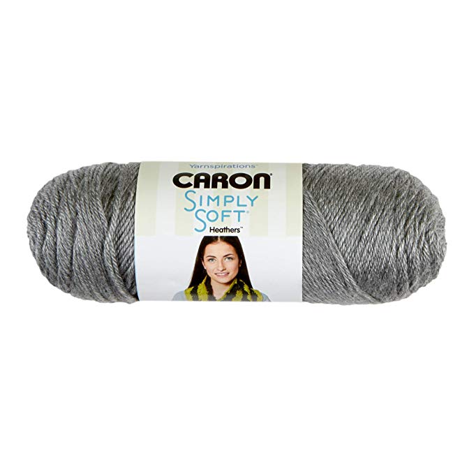 Caron Simply Soft Gray Heather 3-5Oz