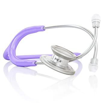MDF MD One Stainless Steel Premium Dual Head Stethoscope - Free-Parts-for-Life & Lifetime Warranty (MDF777-07) - Pastel Purple