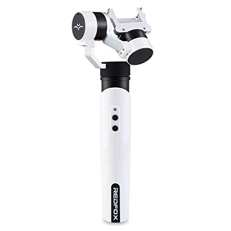 Redfox 3-Axis Handheld Gimbal Camera Video Stabilizer for GoPro Hero 4 Black, Hero 3, Hero 2, Xiaoyi Yi Sports Camera and Other Action Cameras of Same Size