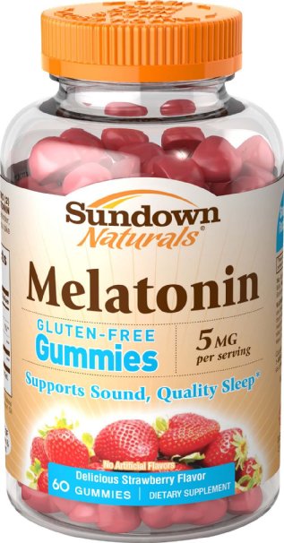 Sundown Naturals Melatonin 5 mg, 60 Gummies