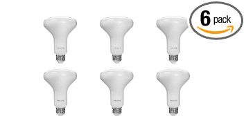 Philips 457044 65 Watt Equivalent BR30 Dimmable Soft White Performance Reflector, FFP 6-Pack