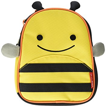 Skip Hop Baby Zoo Little Kid and Toddler Insulated and Water-Resistant Lunch Bag, Multi Brooklyn Bee