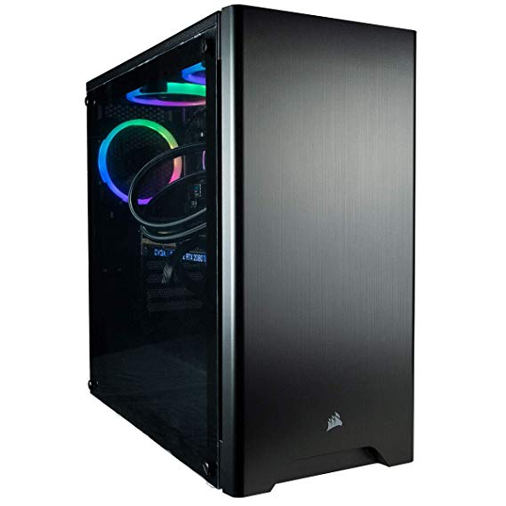 CUK Sentinel Black Gaming PC (Liquid Cooled Intel Core i9-9900K, NVIDIA GeForce RTX 2080 Ti, 32GB RAM, 1TB NVMe SSD   2TB, 750W Gold PSU, Z390 Motherboard) Best Tower Desktop Computer for Gamers