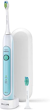 Philips Sonicare HX6712/66 HealthyWhite Rechargeable Electric Toothbrush with 2 Brushing Modes | Quadpacer & Smartimer