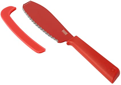Kuhn Rikon 23059 Colori Sandwich Knife, 5.5", Red