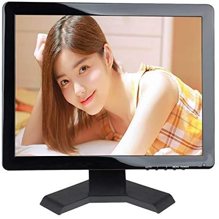 17" Inch CCTV Monitor HD 12801024 Portable Display TFT LCD Color Video Monitor with BNC HDMI VGA AV Input for FPV DVR CCTV Cam Car Monitor PC Computer Monitor Home Office Surveillance System (17 Inch)