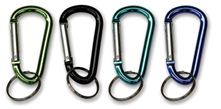 Stansport Accessory Carabiner with Keyring (Pack of 2)