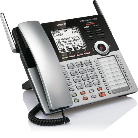 VTech CM18445 Main Console - DECT 60 4-Line Expandable Small Business Office Phone with Answering System