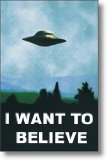 X-Files Poster  I Want To Believe  Official Fan Club Edition  24x36