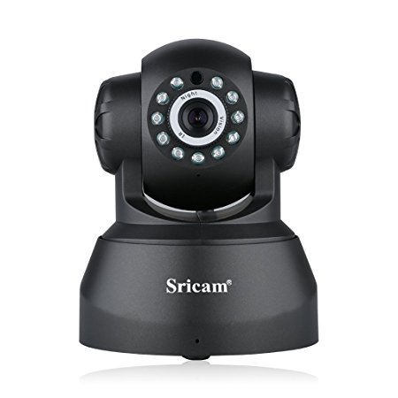 Sricam Wireless Cameras,Sricam Baby Monitor and Home Security Camera,HD,IP Camera,P2P Network Camera, Video Monitoring,PC iPhone Android View Black