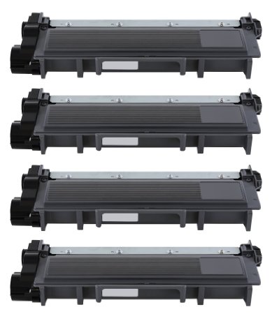 Printronic 4 Pack Compatible Brother TN630 TN660 Toner Cartridge Black for Brother MFC-L2700DW HL-L2340DW MFC-L2740DW DCP-L2520DW DCP-L2540DW HL-L2360DW HL-L2380DW HL-L2300D MFC-L2720DW HL-L2320D MFC-L2705DW Printer