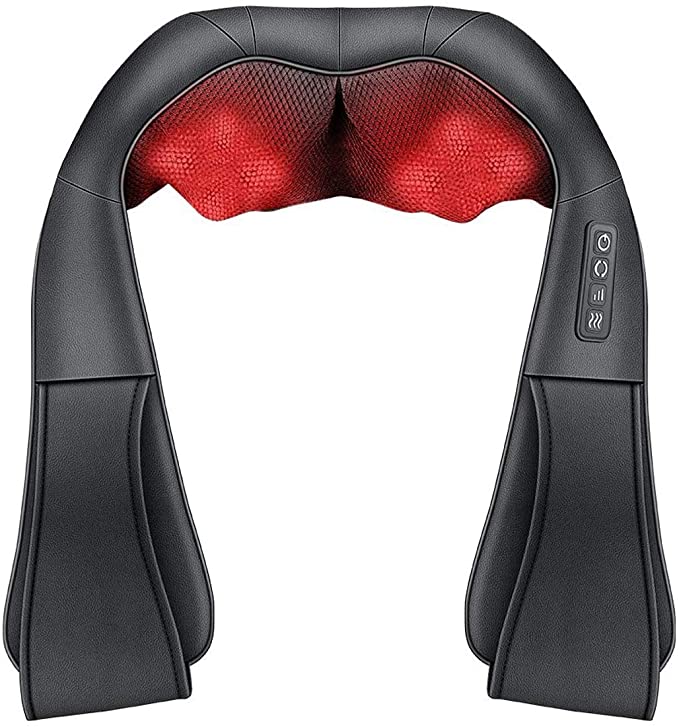 Shiatsu Back and Neck Massager, Deep Tissue Kneading Massager for Shoulder, Lower Back, Leg, Foot, Muscle Pain Relief, Gifts for Women Men Family
