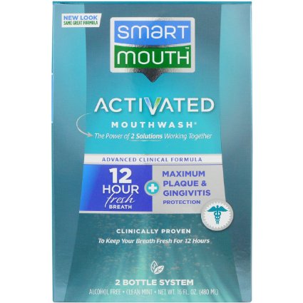 Smart Mouth Advanced Clinical Formula Activated Mouthwash Fresh Mint - 16 Fl Oz