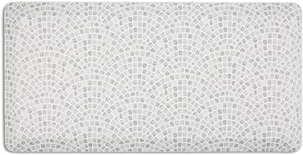 Home Dynamix Emeril Lagasse Kitchen Mat, Tile, 19.6"x39" Rectangle,Grey/White