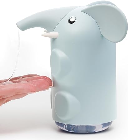 Everyday Solutions Soapbuds Elephant Refillable Pump Kids Soap Dispenser - Cute, Durable & Unbreakable Plastic - Easy to Dispense - Great for Soap, Shampoo, Conditioner, Bathrooms and Kitchen Sinks