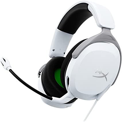 HyperX CloudX Stinger 2 Core - Gaming Headset for Xbox, Lightweight Over-Ear headsets with mic, Swivel-to-Mute Function, 40mm Drivers - White