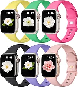 Maledan Compatible with Apple Watch Strap Women Men, Soft Silicone Band Sport Strap Replacement Bands for Apple Watch SE Series 10 9 8 7 6 5 4 3 Ultra iWatch Bands 45mm 44mm 42mm 46mm 49mm Accessories