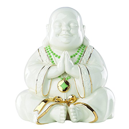 Exclusive Lenox Happy Praying Buddha Statue Figurine