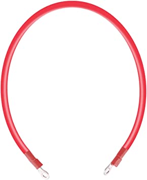 Renogy 2FT 8AWG Cable with Double Ring Terminals for 3/8 in Lugs, 2FT 8AWG, Connect ANL Fuse to Batteries