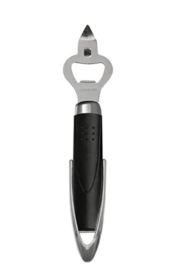 Premier Housewares Bottle Opener with Soft Grip Handle, Stainless Steel