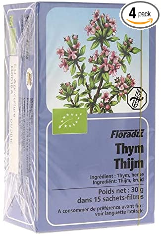 Floradix Thyme Herbal Tea 15 Bag (Pack of 4)