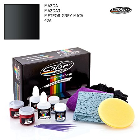 MAZDA MAZDA3 / METEOR GREY MICA - 42A / COLOR N DRIVE TOUCH UP PAINT SYSTEM FOR PAINT CHIPS AND SCRATCHES / BASIC PACK