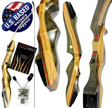 Southwest Archery Spyder Takedown Recurve Bow and Arrow Set – Compact Fast Accurate 62" Hunting & Target Bow – Right & Left Hand – Draw Weights in 20-60 lbs – Beginner to Intermediate - USA Company