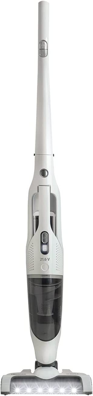 Hisense HVC5232WUK Cordless Vacuum with removeable battery, 0.5 Litre capacity, and upto 60mins run time - White