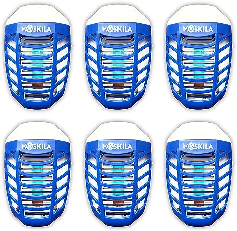6 Packs Bug Zapper Indoor, Mosquito Killer Lamp Electric Fly Insect Gnat Trap Led Night Light for Living Room Bedroom Home Kitchen Office