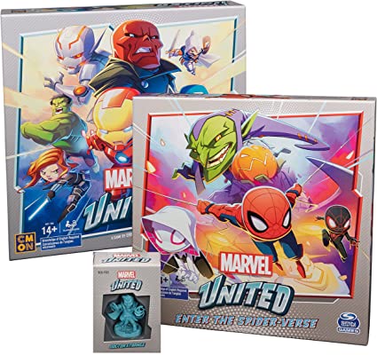 Spin Master Games Marvel United, Superhero Card Strategy Board Game Comic Bundle with Spiderman and Dr. Strange Expansion, for Adults & Kids Ages 14  (Amazon Exclusive), 6061651