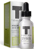Hyaluronic Acid Serum for Face with Peptides Jojoba Oil Vitamin E and Witch Hazel Reduce Wrinkles and Sun Spots Natural and Organic Free GiftNo Risk
