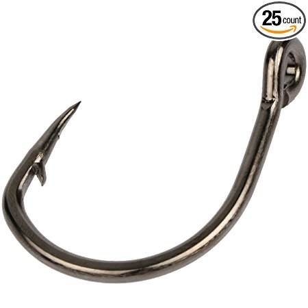 Goture Live Bait Hooks Circle Fishing Hooks Short Shank Perfect In-Line Extra Strong for Saltwater Size 2/0-12/0,Pack of 25