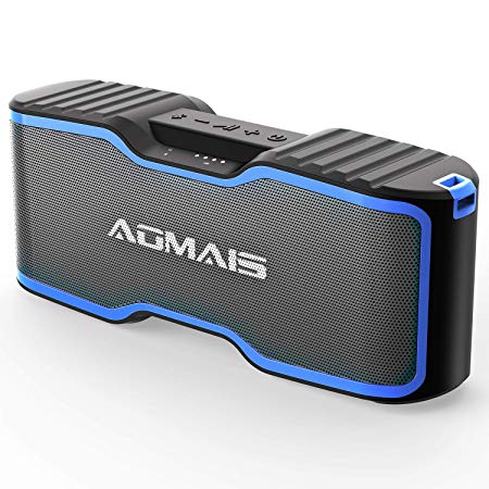 AOMAIS Sport II  Bluetooth Speakers, Portable Wireless Speaker with Loud Sound, IPX7 Waterproof, 20 Hours Playtime, 99ft Bluetooth Range & Built-in Mic, Perfect for Home Party, Beach,Shower(Blue)