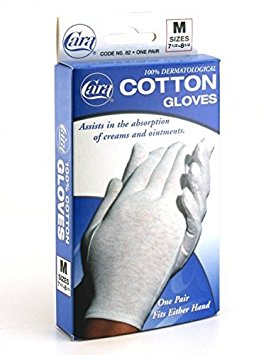CARA Moisturizing Eczema Cotton Gloves, Small, 1 Pair