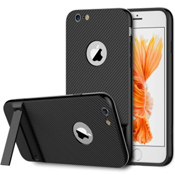 iPhone 6s Case, JETech Slim-Fit iPhone 6 Case with Self Stand for Apple iPhone 6 6s 4.7 (Black) - 3380