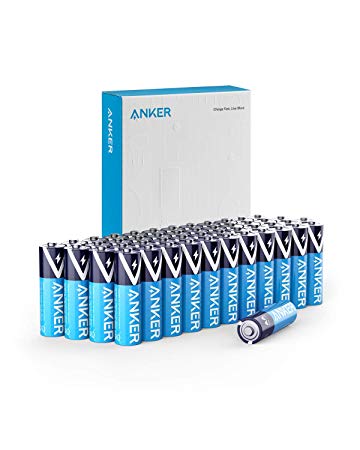 Anker Alkaline AA Batteries, Long-Lasting Leak-Proof 48 Count Double A Batteries (48-Pack)