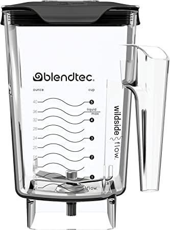 Blendtec 40-630-51 Wildside Flow Blender, (90 oz volume/36 oz Wet/Dry Fillable) -Five Sided