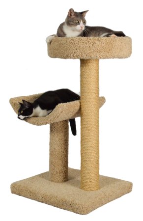 Simple Sleeper Cat Scratch Post and Bed
