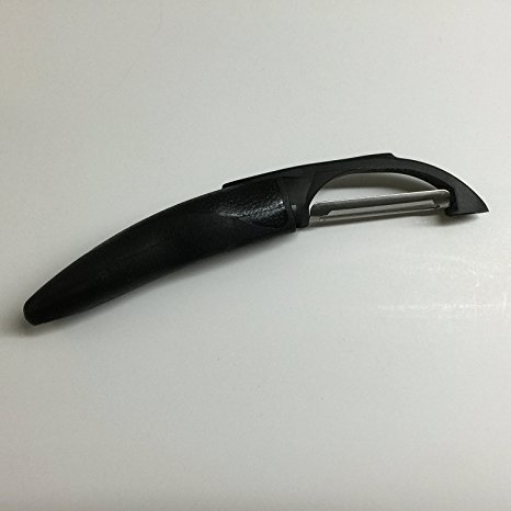 New Model 1501 CUTCO Vegetable Peeler in factory-provided plastic bag. . . . . . . .  High Carbon Stainless blade and black handle