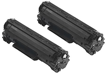 ink4work 2 Pack Compatible Canon 125 / 3484B001AA Toner Cartridge Fits Canon LBP6000 Imageclass MF3010