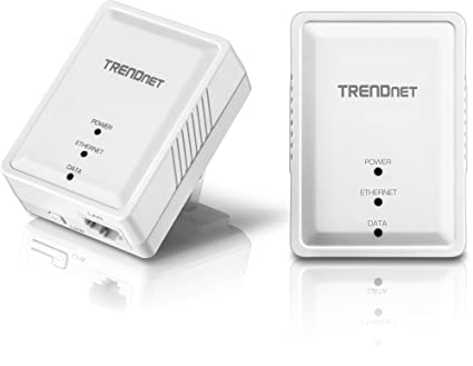 TRENDnet 500 Mbps Compact Powerline Ethernet AV Adapter Kit (TPL-406E2K)