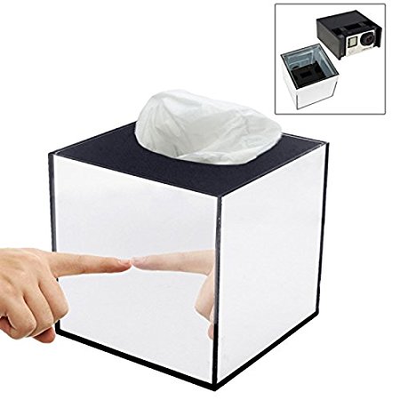 Mirror Box Fashion Safety Hidden Tissue Box for GoPro Sports Cameras DV Home Security