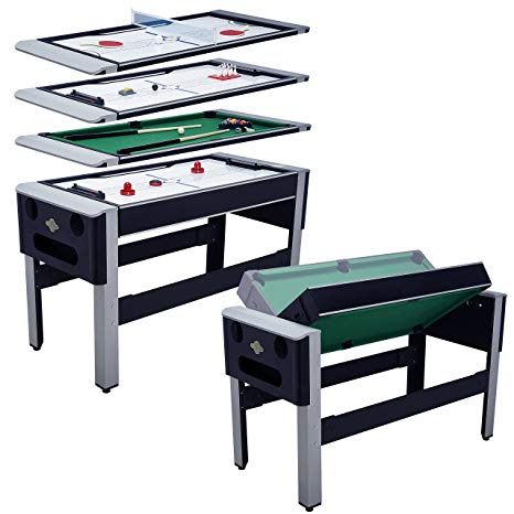 Lancaster 54" 4 in 1 Pool Bowling Hockey Table Tennis Combo Arcade Game Table