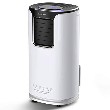 Colzer 14,000 BTUS Portable Air Conditioner,Window AC Unit Air Cooler, Dehumidifier with Timer,Sleep Mode and 4 Fan Functions Speeds for Rooms up to 500 Sq .ft,Remote Control & Washable Filter
