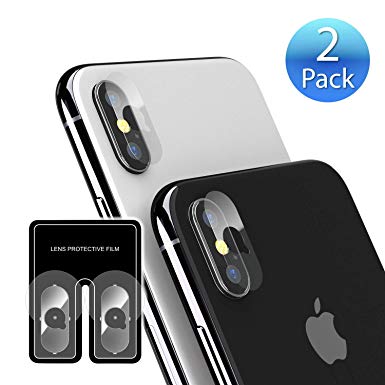iPhone Xs/X Tempered Glass Camera Lens Protector, Insten [2 Pack] Set Super Clear Ultra HD Back Camera Lens Protective Anti-Scratch Dustproof Film Shield for Apple iPhone Xs/X/iPhone 10, 5.8 Inch